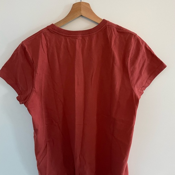Orange-red American Giant T with front pocket - Picture 2 of 2